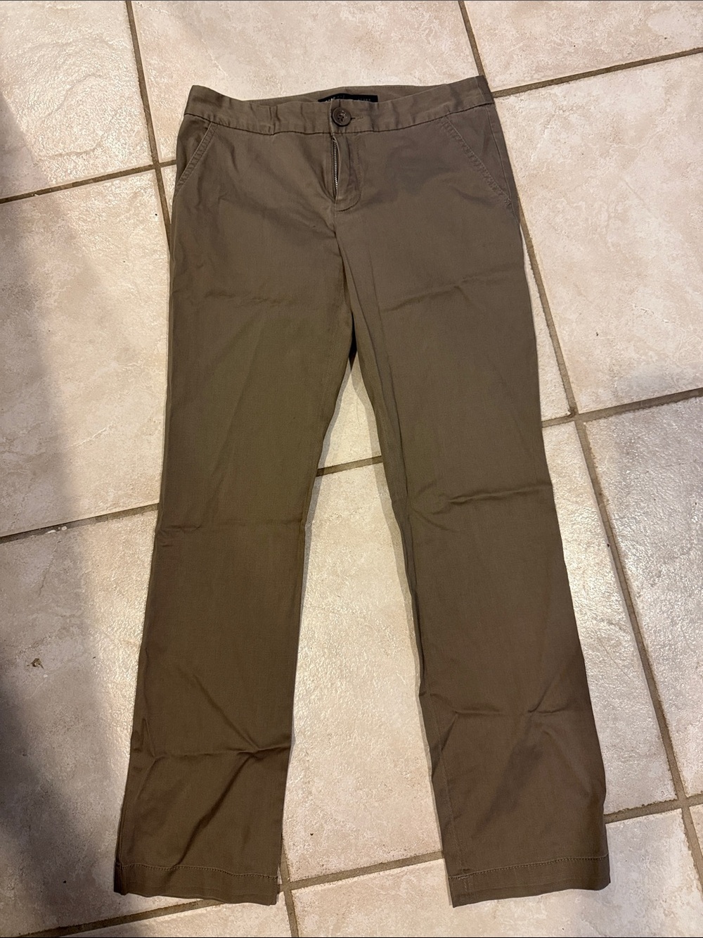 Marc By Marc Jacobs Olive Green Straight-Leg Chinos